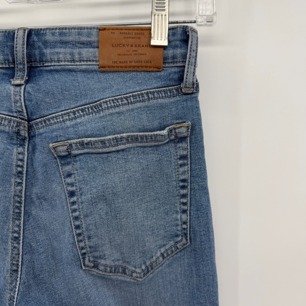 Lucky Brand Bridgette High‎ Rise Button Fly Skinny Ankle Jeans Women Size 0/25 - Picture 4 of 9